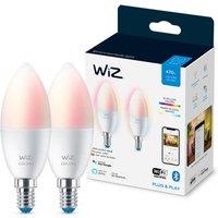 WIZ Colour Smart Candle Light Bulb - E14, Twin Pack