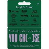 YOU CHOOSE Food & Drinks Gift Card - £25