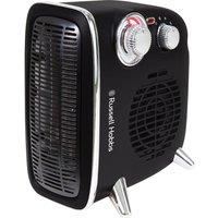 RUSSELL HOBBS Retro RHRETHFH1001B Hot & Cool Fan Heater - Black, Black