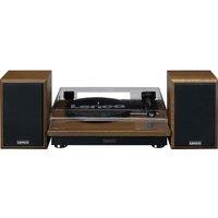 LENCO LS-100 Belt Drive Bluetooth Turntable - Brown Wood, Brown