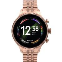 FOSSIL Gen 6 FTW6077 Smart Watch with Google Assistant - Rose Gold, Stainless Steel Strap, Universal
