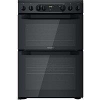 HOTPOINT Multiflow HDM67V9CMB 60 cm Electric Ceramic Cooker - Black, Black