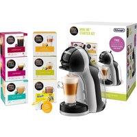 DOLCE GUSTO by De'Longhi EDG155.BG Mini Me Coffee Machine Starter Kit - Grey & Black, Black,Silver/Grey