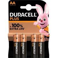 DURACELL Plus AA Alkaline Batteries - Pack of 4