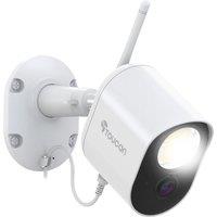 TOUCAN TSLC10WU-ML Full HD 1080p WiFi Security Light Camera, White