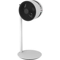 BONECO Air Shower F220 9" Pedestal Fan - White & Black, White,Black