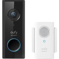 Eufy Video Doorbell 1080p with Base Station - Battery Powered, Black,White