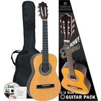 ENCORE ENC12OFT Acoustic Guitar Bundle - Natural, Brown