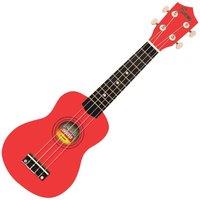 ENCORE EUK10RD Acoustic Ukulele - Red, Red