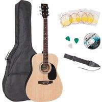 ENCORE EWP-100N Acoustic Guitar Bundle - Natural, Yellow