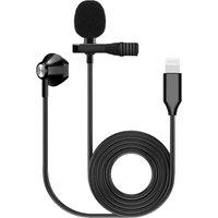 KINSMAN KMIC09 Lavalier Microphone & Earpiece, Black