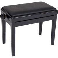 KINSMAN KPB03BK Piano Bench - Satin Black, Black
