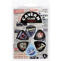 THE CAVERN CLUB CVP65 Press Guitar Pics - Set of 6, Patterned