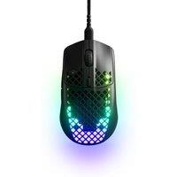 STEELSERIES Aerox 3 2022 RGB Optical Gaming Mouse, Black