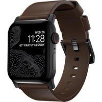 Nomad Modern Leather Band for 42 - 49 mm Apple Watch - Rustic Brown, Brown