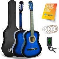3Rd Avenue STX20 Classical Guitar Bundle - Blueburst, Blue