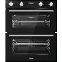 HISENSE BID75211BGUK Electric Built-under Double Oven - Black, Black