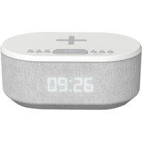 I-BOX Dawn 79224PI/03 FM Bluetooth Clock Radio - White, White