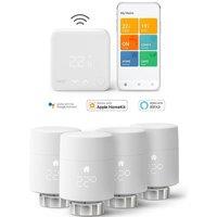 Tado Wireless Smart Thermostat Starter Kit & Radiator Add-on Bundle - Pack of 4, White