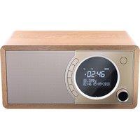 SHARP DR-450 BR DABﱓ Bluetooth Radio - Brown, Brown