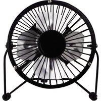 STATUS SUSBBLKWFAN1PKB4 4 USB Desk Fan - Black, Black