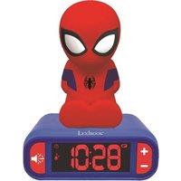 LEXIBOOK RL800SP Nightlight Alarm Clock - Spider-Man, Red,Blue