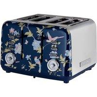 LAURA ASHLEY VQSBT583BSUK 4-Slice Toaster - Elveden Navy, Blue