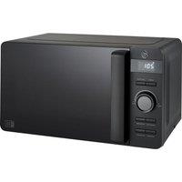 SWAN Stealth SM22037LBLKN Solo Microwave - Black, Black