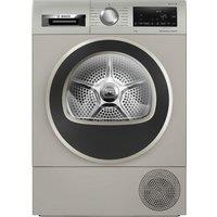 BOSCH Series 6 WQG245S9GB 9 kg Heat Pump Tumble Dryer - Silver Inox, Silver/Grey