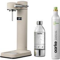 AARKE Carbonator 3 Sparkling Water Maker & CO2 Gas Cylinder - Sand, Cream,Brown