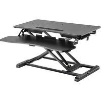 PROPERAV DESK06B Two-tier Stand-Up Desk Workstation - Black