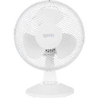 IGENIX DF9010 Portable 9" Desk Fan - White, White