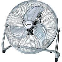 IGENIX DF1800 Portable 18" Floor Fan - Chrome, Silver/Grey