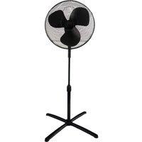 IGENIX DF1655BL 16" Pedestal Fan - Black, Black