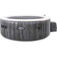 INTEX Pure Spa Greywood Deluxe Inflatable Hot Tub - 6 people, Grey