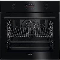 AEG SteamBake BPK556260B Electric Pyrolytic Oven - Black, Black