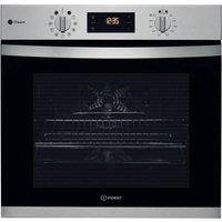 INDESIT Click&Clean KFWS 3844 H IX UK Electric Steam Oven - Inox, Black,Silver/Grey