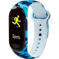REFLEX ACTIVE Tikkers Series 1 TKS01-0003 Kids' Fitness Tracker - Camo Blue, Black,Blue,Patterned