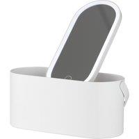 CARMEN C81167WHT LED Mirror & Cosmetics Case - White, White