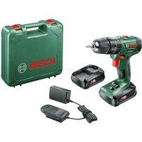 BOSCH PSB 1800 LI-2 Cordless Drill Driver with 2 batteries - Black & Green
