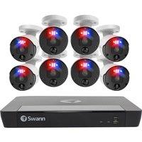 SWANN Enforcer SWNVK-1690008 16-channel 4K Ultra HD NVR Security System - 4 TB, 8 Cameras, Black,White