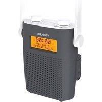 MAJORITY Eversden Portable DAB? Shower Radio - Grey & White, Silver/Grey,White