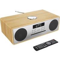 MAJORITY OAK-CDAB-OAK Oakington DABﱓ Bluetooth Radio - Oak, Silver/Grey,Brown