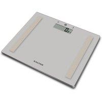 SALTER Compact Glass Analyser 9113 GY3R-BGC Bathroom Scales - Grey, Silver/Grey