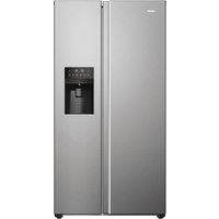 HAIER HSR5918DIMP American-Style Fridge Freezer - Platinum Inox, Silver/Grey