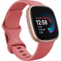 FITBIT Versa 4 Smart Watch - Pink Sand & Copper Rose, Pink