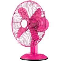INTERIORS by Premier Portable 12 Desk Fan - Hot Pink, Pink
