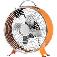 INTERIORS by Premier Retro Portable 11.5 Desk Fan - Orange, Orange