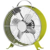 INTERIORS by Premier Retro Portable 11.5" Desk Fan - Lime Green, Green