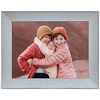 AURA Mason Luxe 9.7 WiFi Digital Photo Frame - Sandstone, Silver/Grey